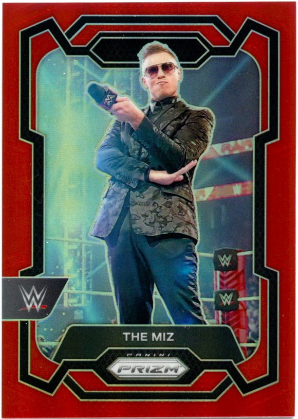 The Miz 2024 Panini Prizm WWE Red SP 182/299