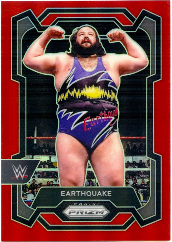 Earthquake 2024 Panini Prizm WWE Red SP 96/299