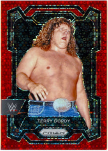 Terry Gordy 2024 Panini Prizm WWE Red Disco Undercard SP 25/99