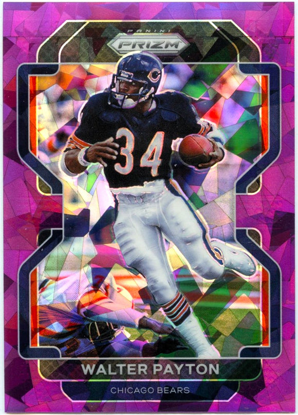 Walter Payton 2021 Panini Prizm Purple Ice SP 106/225