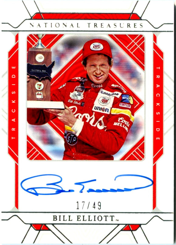 Bill Elliott 2022 National Treasures NASCAR Trackside Auto SP 17/49