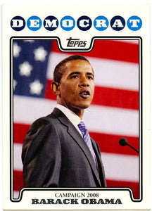 President Barack Obama RC 2008 Topps Presidential Campaign Rookie