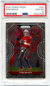 Tom Brady 2020 Panini Prizm Football #255 PSA 10