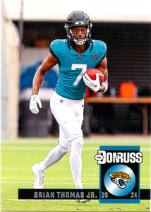 Brian Thomas Jr RC 2024 Donruss Throwback Rookie Card #32