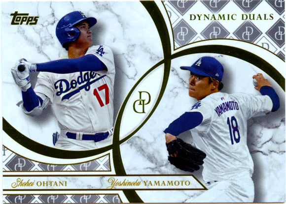 Shohei Ohtani Yoshinobu Yamamoto 2024 Topps Dynamic Duals Rookie #1