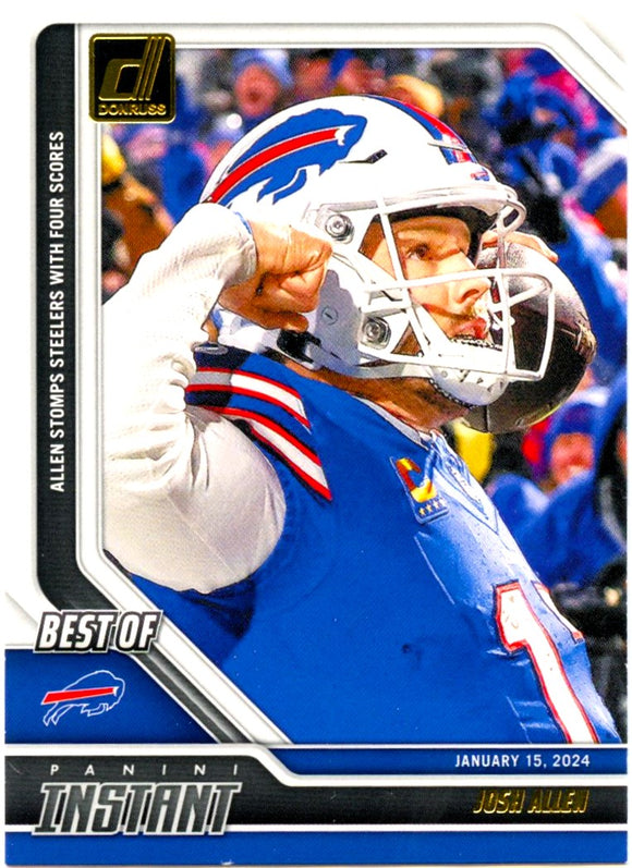 Josh Allen 2024 Panini Donruss Best Of Instant #6