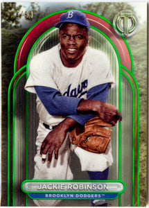 Jackie Robinson 2024 Topps Tribute Green SP 14/99