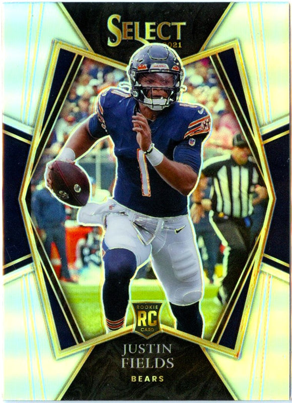 Justin Fields RC 2021 Panini Select Premier Level Silver Rookie #150