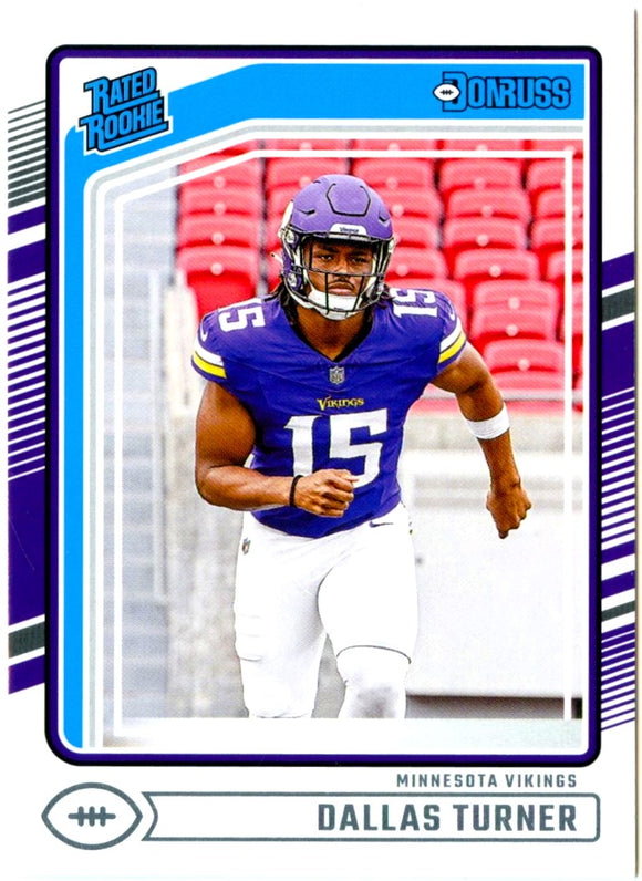 Dallas Turner RC 2024 Donruss Rated Rookie #331