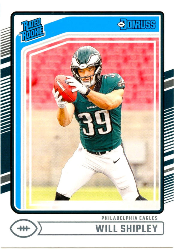 Will Shipley RC 2024 Donruss Rated Rookie #312