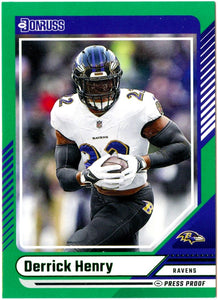 Derrick Henry 2024 Donruss Green Press Proof #72