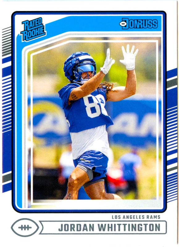 Jordan Whittington RC 2024 Donruss Rated Rookie #352