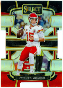 Patrick Mahomes II 2023 Panini Select Concourse Red Black Die Cut #49