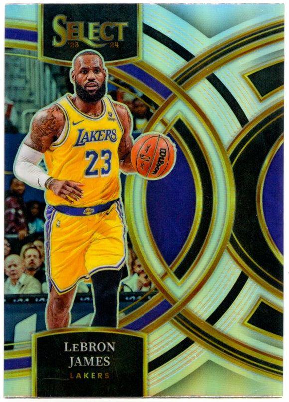 Lebron James 2023-24 Panini Select Premier Level Silver Prizm #135