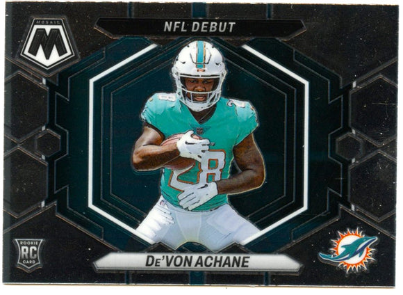 De'von Achane RC 2023 Panini Mosaic NFL Debut Rookie