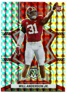 Will Anderson Jr RC 2023 Panini Mosaic Draft Silver Mosaic Rookie #33