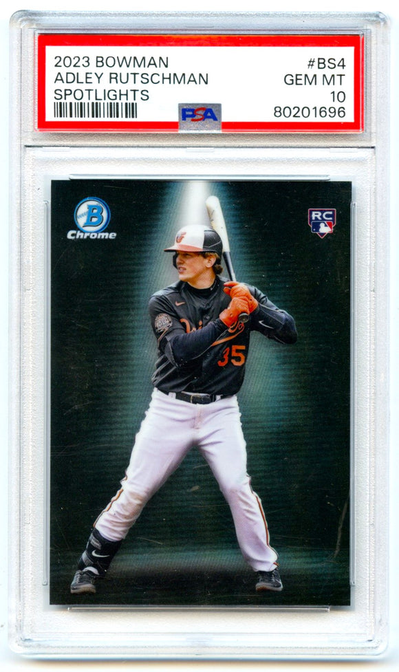 Adley Rutschman RC 2023 Bowman Chrome Spotlights Rookie PSA 10