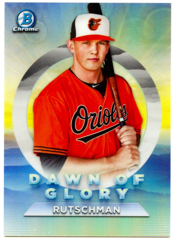 Adley Rutschman RC 2020 Bowman Chrome Dawn Of Glory Rookie