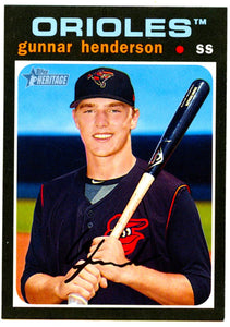 Gunnar Henderson RC 2020 Topps Heritage Prospect Rookie #92