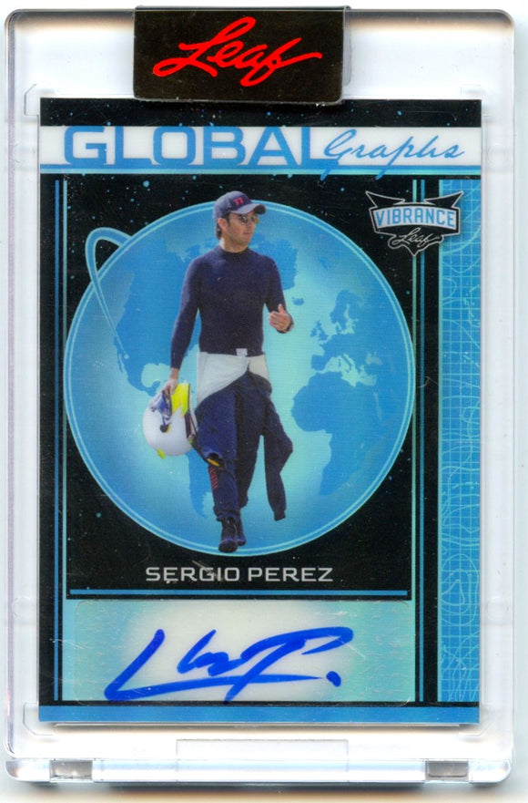 Sergio Perez 2023 Leaf Vibrance Blue Global Graphs Auto SP 1/3