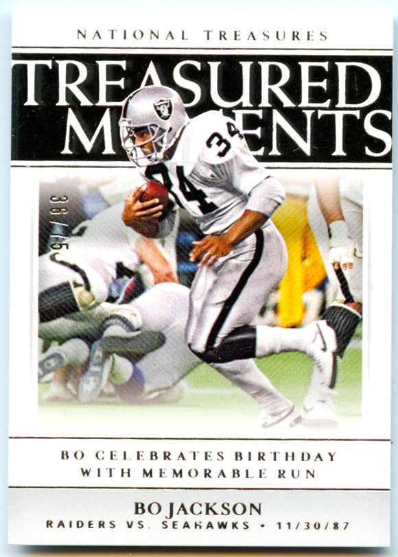 Bo Jackson 2019 National Treasures Treasured Moments SP 36/75