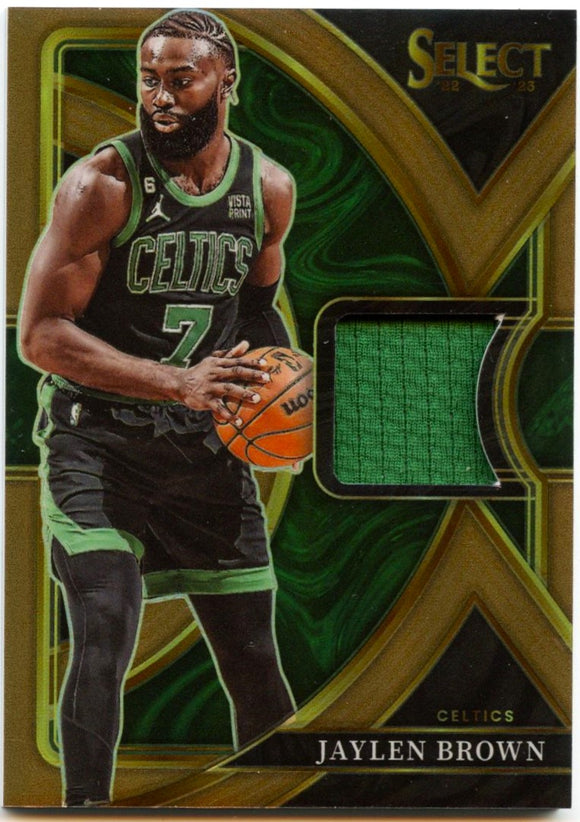 Jaylen Brown 2022-23 Panini Select Bronze Selective Swatches Patch SP 8/49