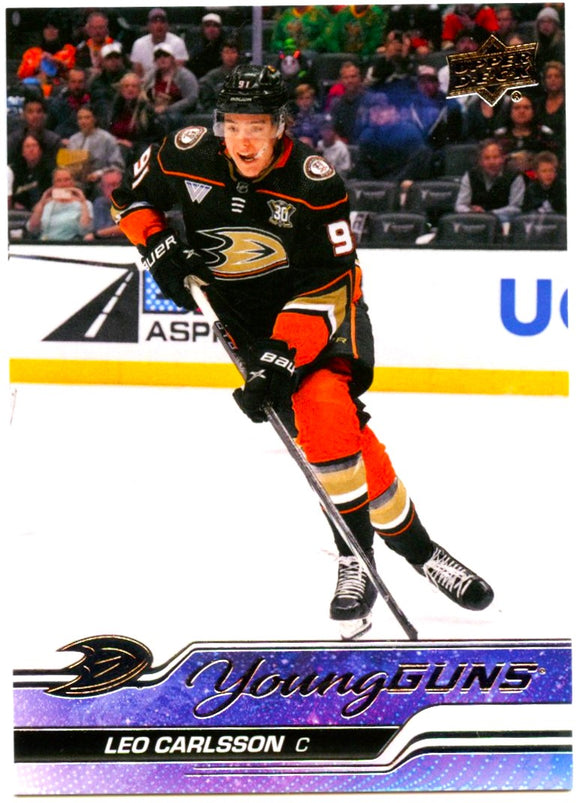 Leo Carlsson RC 2023-24 Upper Deck Young Guns Rookie #468