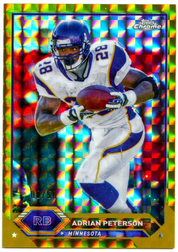 Adrian Peterson 2023 Topps Composite Chrome Gold Geometric SP 8/50