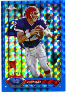 Jim Kelly 2023 Topps Composite Chrome Blue Geometric SP 14/99