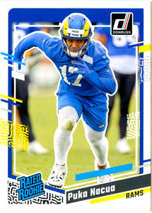 Puka Nacua RC 2023 Panini Donruss Rated Rookie #357