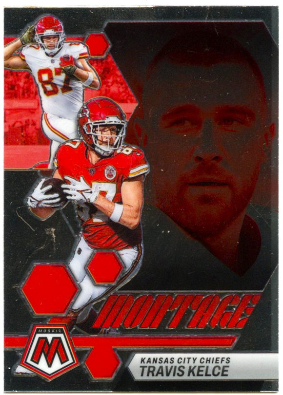 Travis Kelce 2023 Panini Mosaic Football Montage