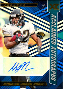 Maurice Jones-Drew 2022 Panini XR Blue Acclaimed Auto SP 15/25