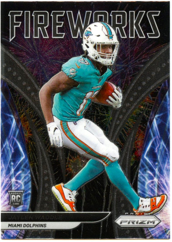 Jaylen Waddle RC 2021 Panini Prizm Fireworks Rookie