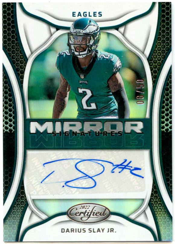 Darius Slay Jr 2022 Panini Certified Mirror Auto SP 8/50