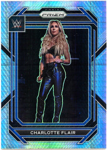 Charlotte Flair 2023 Panini Prizm WWE Hyper Parallel #123