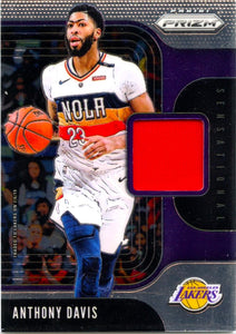 Anthony Davis 2019-20 Panini Prizm Sensational Swatches Game Used Patch