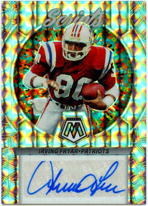 Irving Fryar 2023 Panini Mosaic Scripts Mosaic Auto