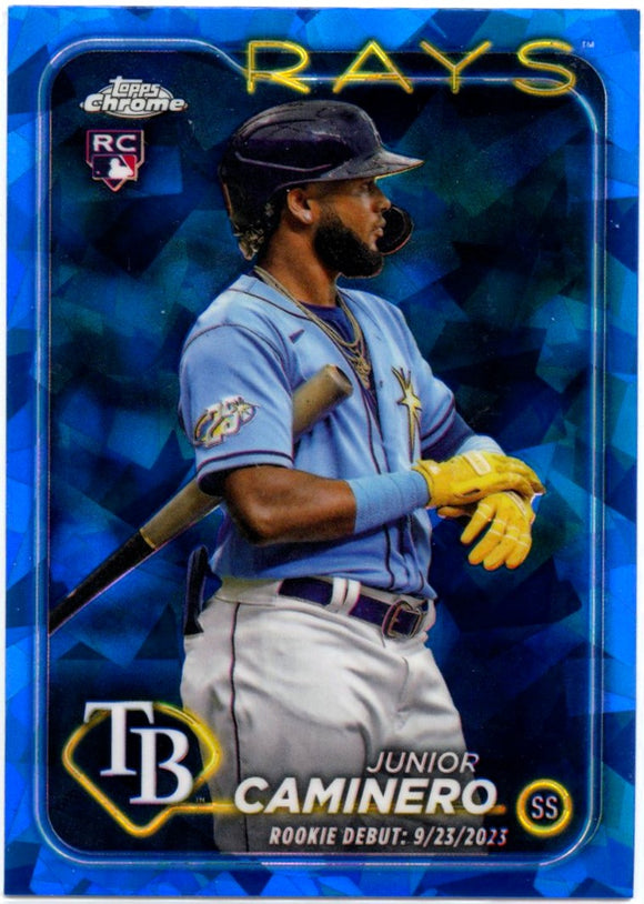 Junior Caminero RC 2024 Topps Chrome Update Sapphire Rookie