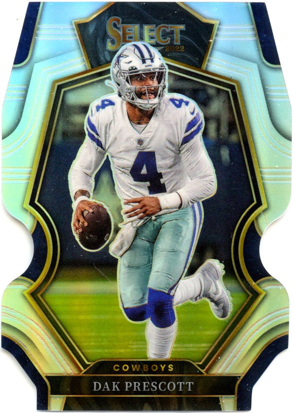 Dak Prescott 2022 Panini Select Premier Level Silver Die Cut Prizm #127