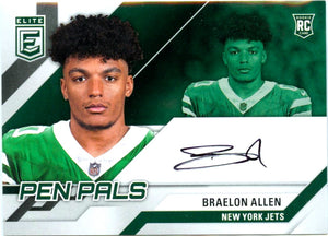 Braelon Allen RC 2024 Panini Donruss Elite Pen Pals Rookie Auto