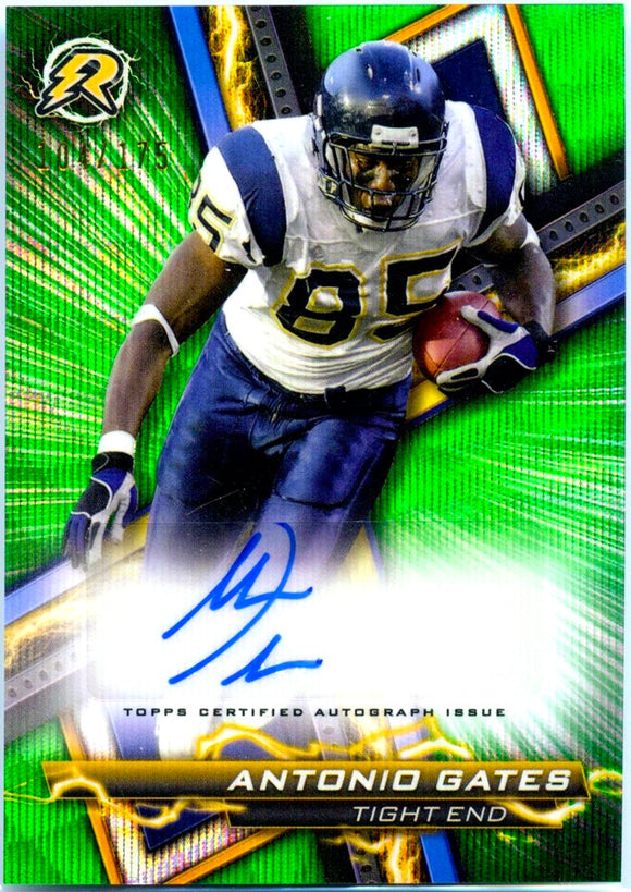 Antonio Gates 2023 Topps Composite Resurgence Green Surge Auto SP 104/175