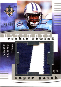 Vince Young RC 2007 UD Ultimate Rookie Rewind Super Patch SP 48/99