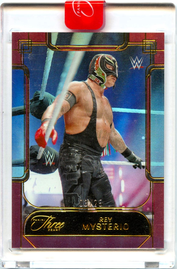 Rey Mysterio 2024 Panini Three Count WWE Red SP 3/25