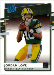 Jordan Love RC 2020 Panini Chronicles Clearly Donruss Rated Rookie