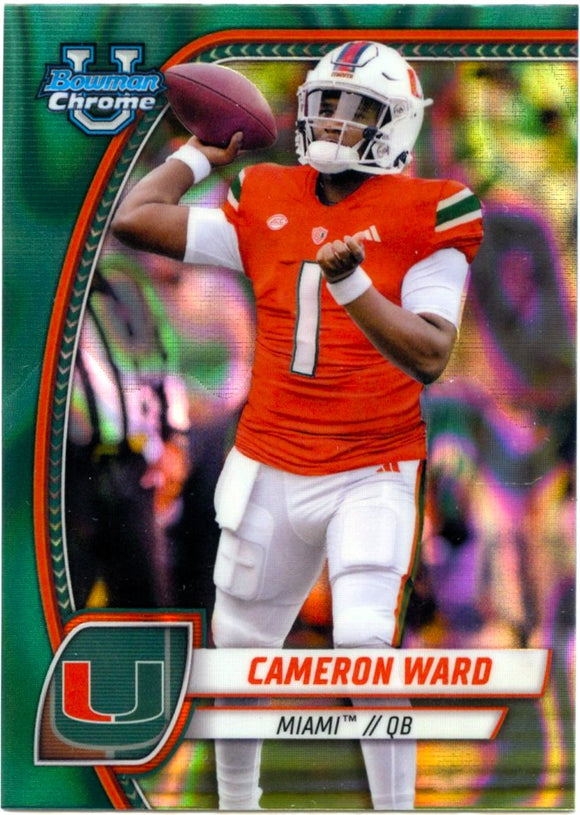Cameron Ward RC 2024 Bowman U Chrome Teal Lava Rookie #38