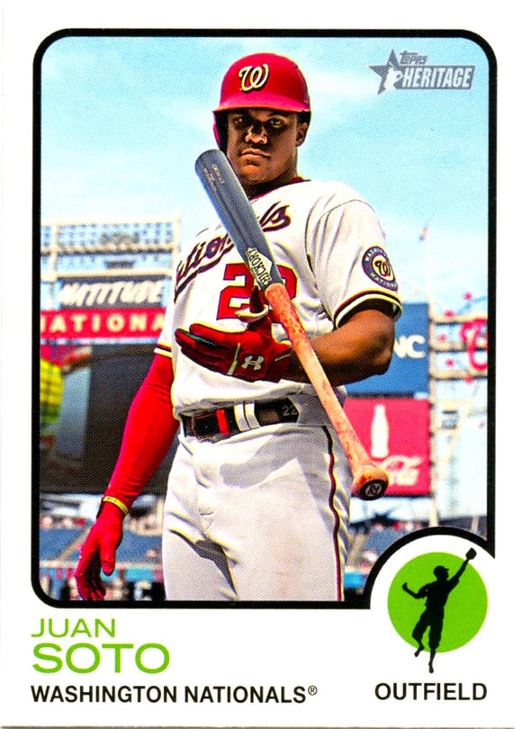 Juan Soto 2022 Topps Heritage Baseball SP Variation #154