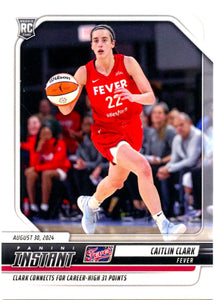 Caitlin Clark RC 2024 Panini Instant WNBA Career High 31 Points Rookie SP /11687