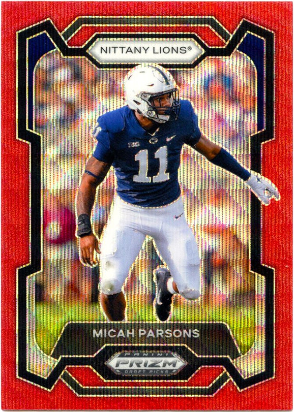 Micah Parsons 2024 Panini Prizm Draft Red Wave #31