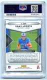 Sam Laporta RC 2023 Panini Obsidian Rookie Jersey Patch Auto 14/199 PSA 10