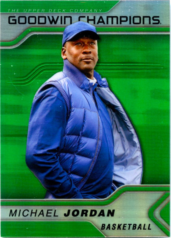 Michael Jordan 2023 Upper Deck Goodwin Champions Green Rainbow